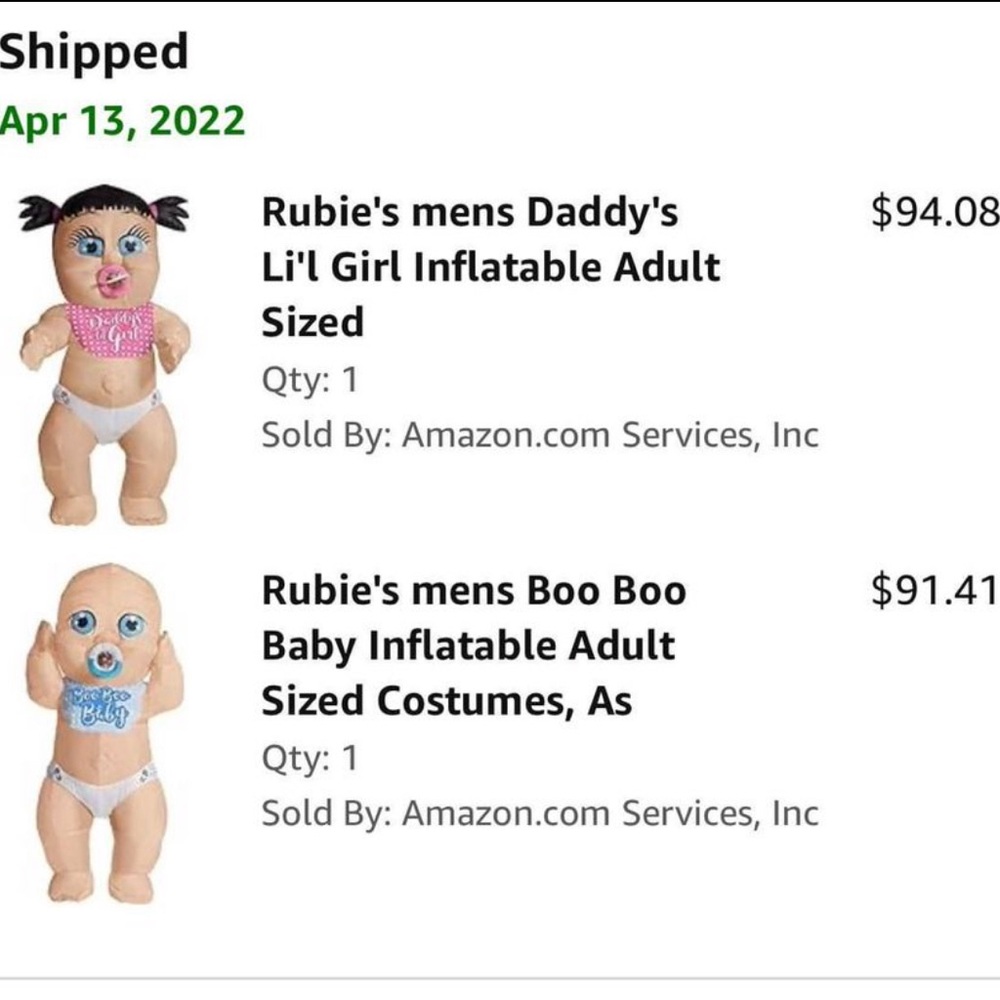 Inflatable baby! I have a boy and a girl!